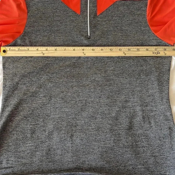 DYNY Golf Quarter Zip Shirt - Orange & Black - Short Sleeve - Stylish & Function - Picture 5 of 7
